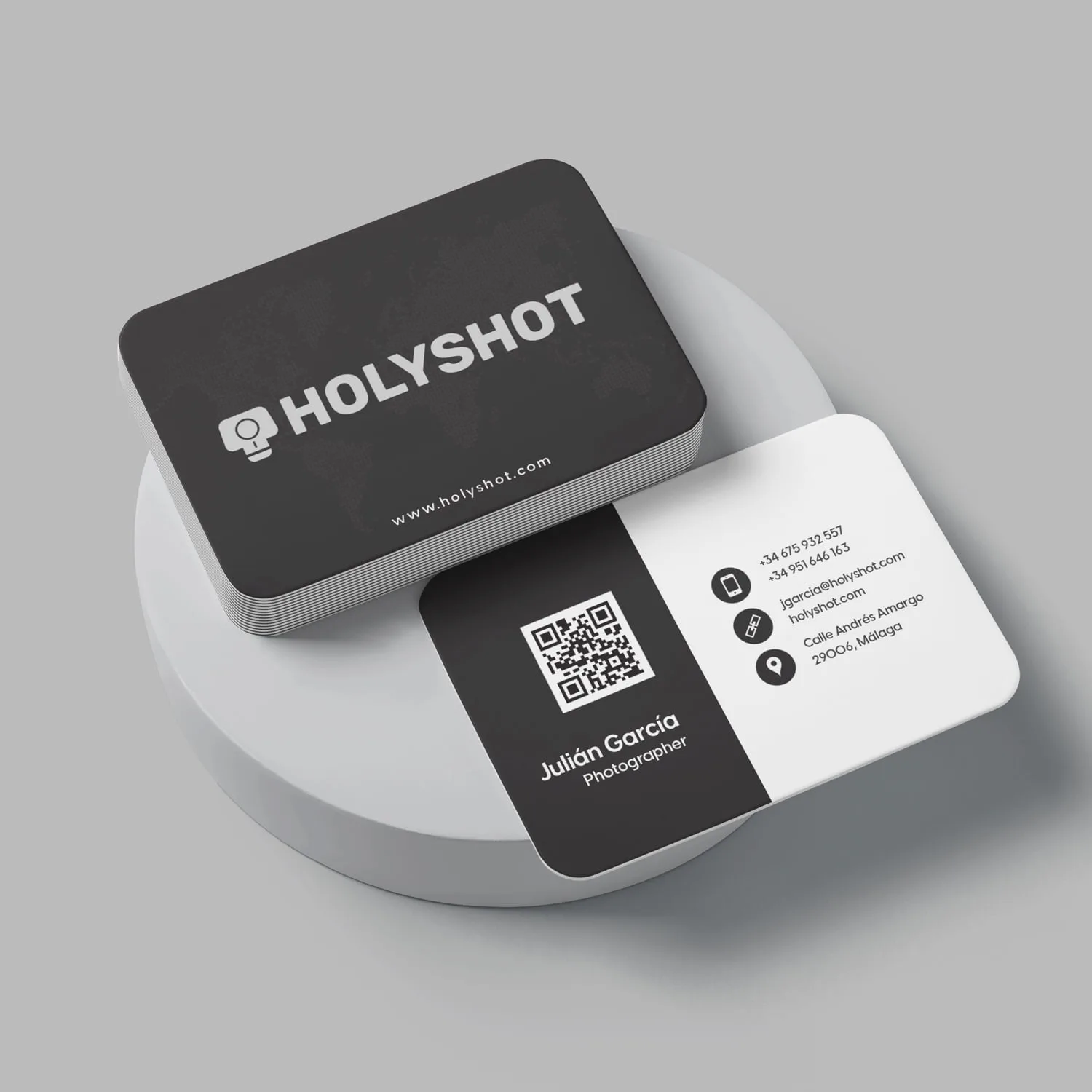 Tarjeta de visita de Holyshot